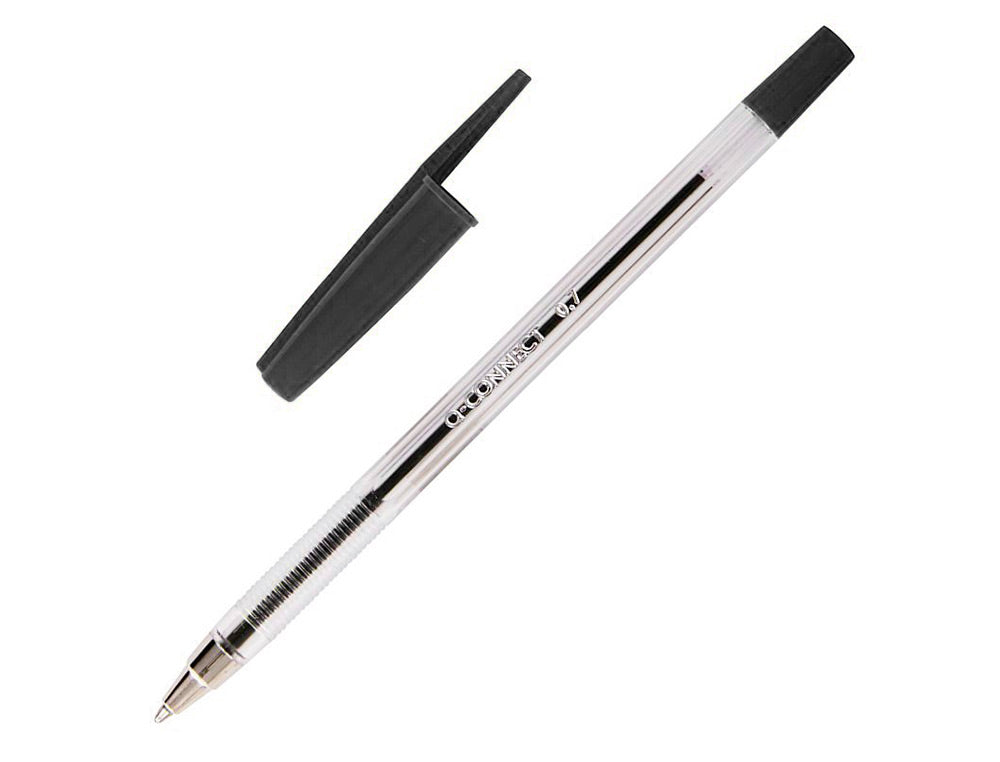 Boligrafo transparente q-connect kf26039