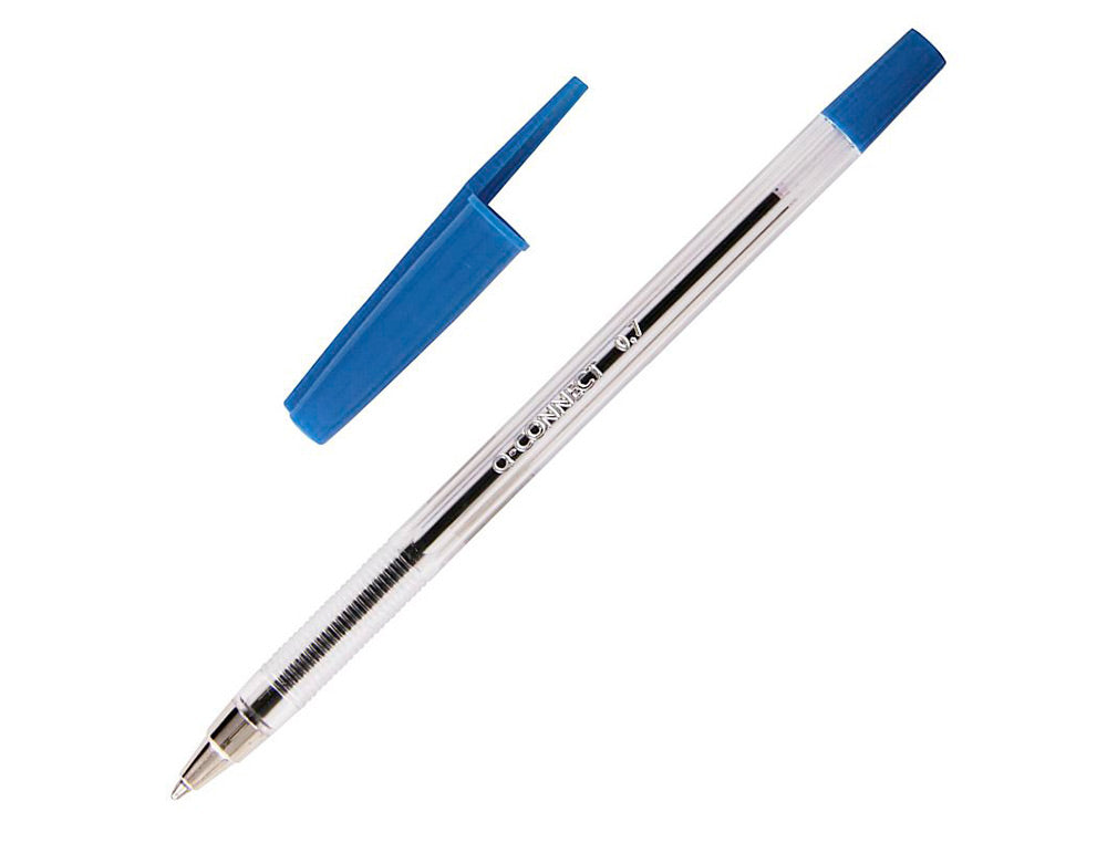 Boligrafo transparente q-connect  kf26039
